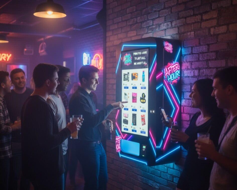 Premium wall-mounted vending machine for nightlife venues